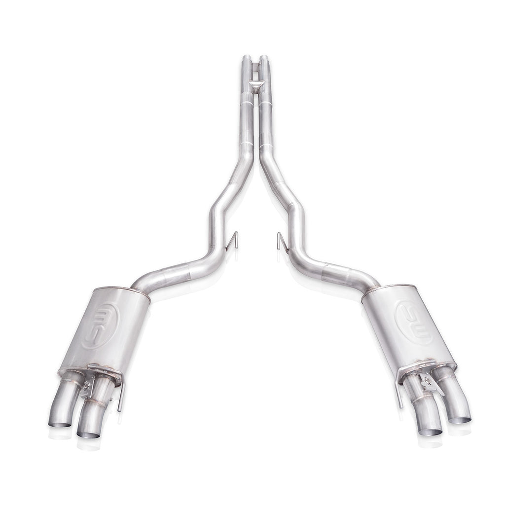 Stainless Works Legend Catback H-pipe Crossover w/NPP Valve Factory Connect