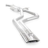 Stainless Works Catback Dual Turbo Mufflers Dual Slash-Cut Tips Factory Connect