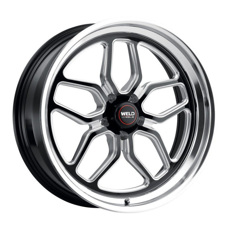 20x9.5 Weld Laguna Gloss Black W/ Milled Spoke 5x120.65 ET50 BS7.2