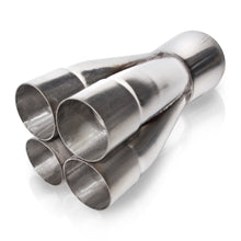 Load image into Gallery viewer, Stainless Works Four Way Merge Collector 2-1/4&quot; x 4&quot;