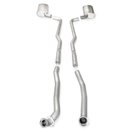 Stainless Works Catback Dual Long Chambered Mufflers Auto Trans. Factory Connect