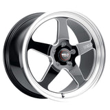 18x8.5 Weld Ventura Gloss Black W/ Milled Spoke 5x115 +38 BS6.25