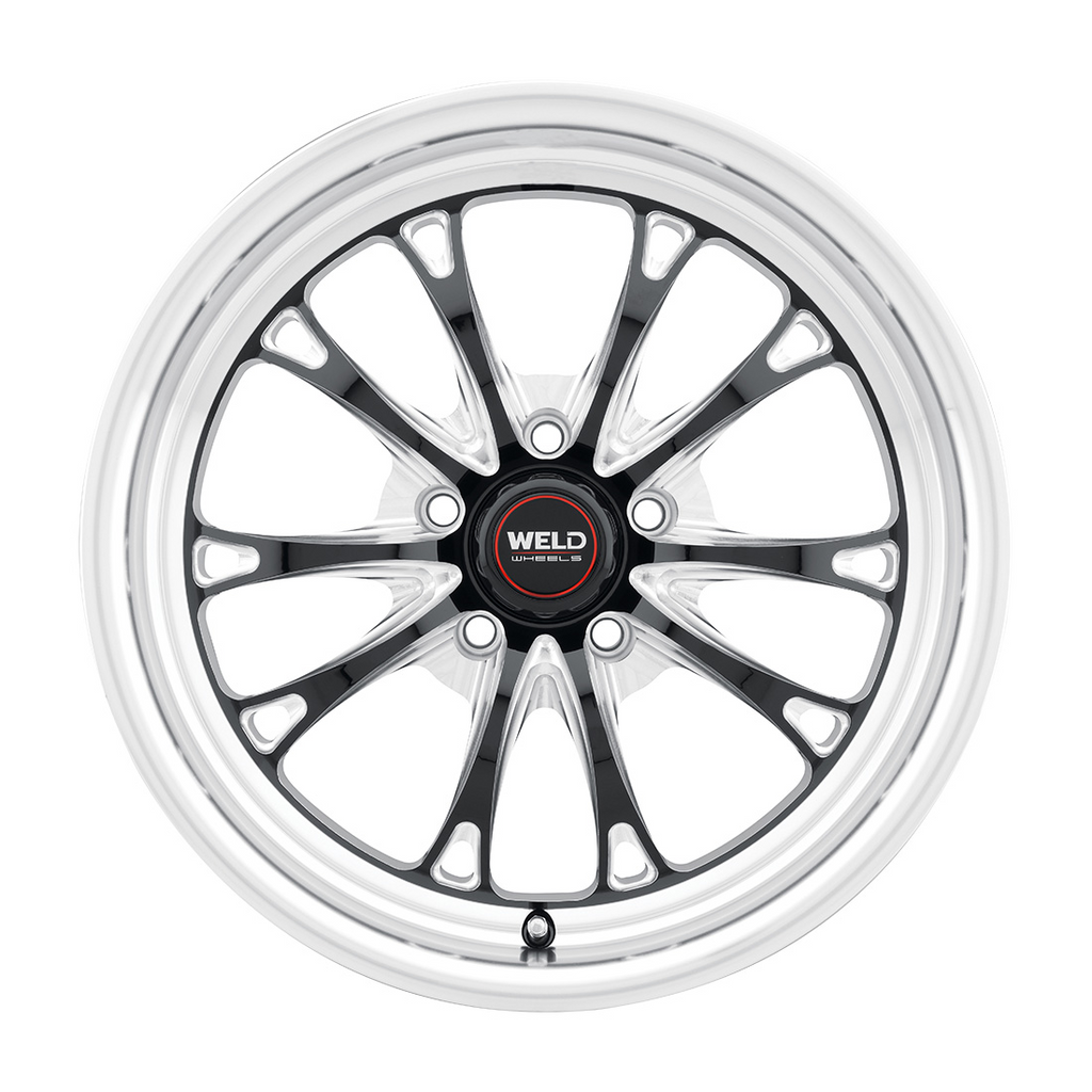 17x10 Belmont Drag Gloss Black W/ Milling 5x114.3 ET49 BS7.42