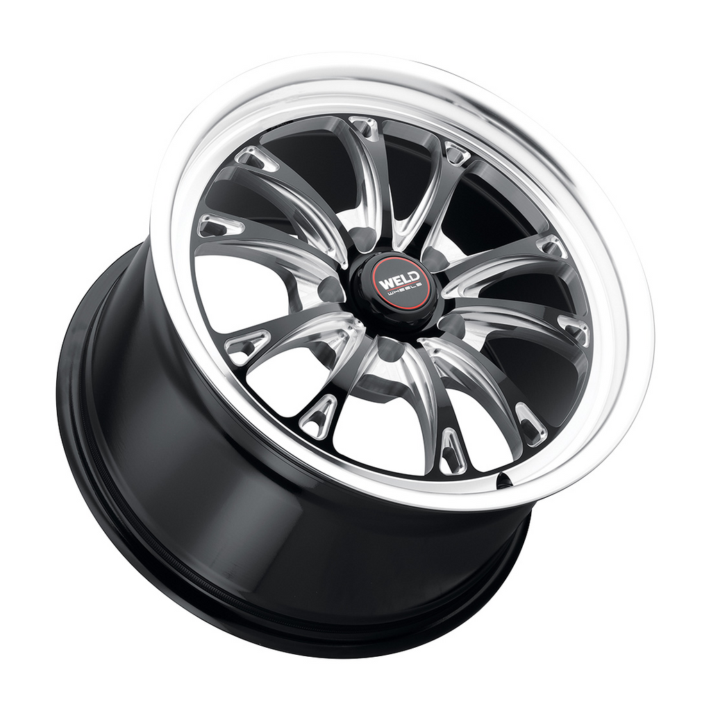 17x10 Belmont Drag Gloss Black W/ Milling 5x114.3 ET49 BS7.42