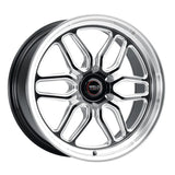 20x7 Weld Racing Laguna 6 Drag 6x135 ET13 BS4.5 Gloss Black W/Milled