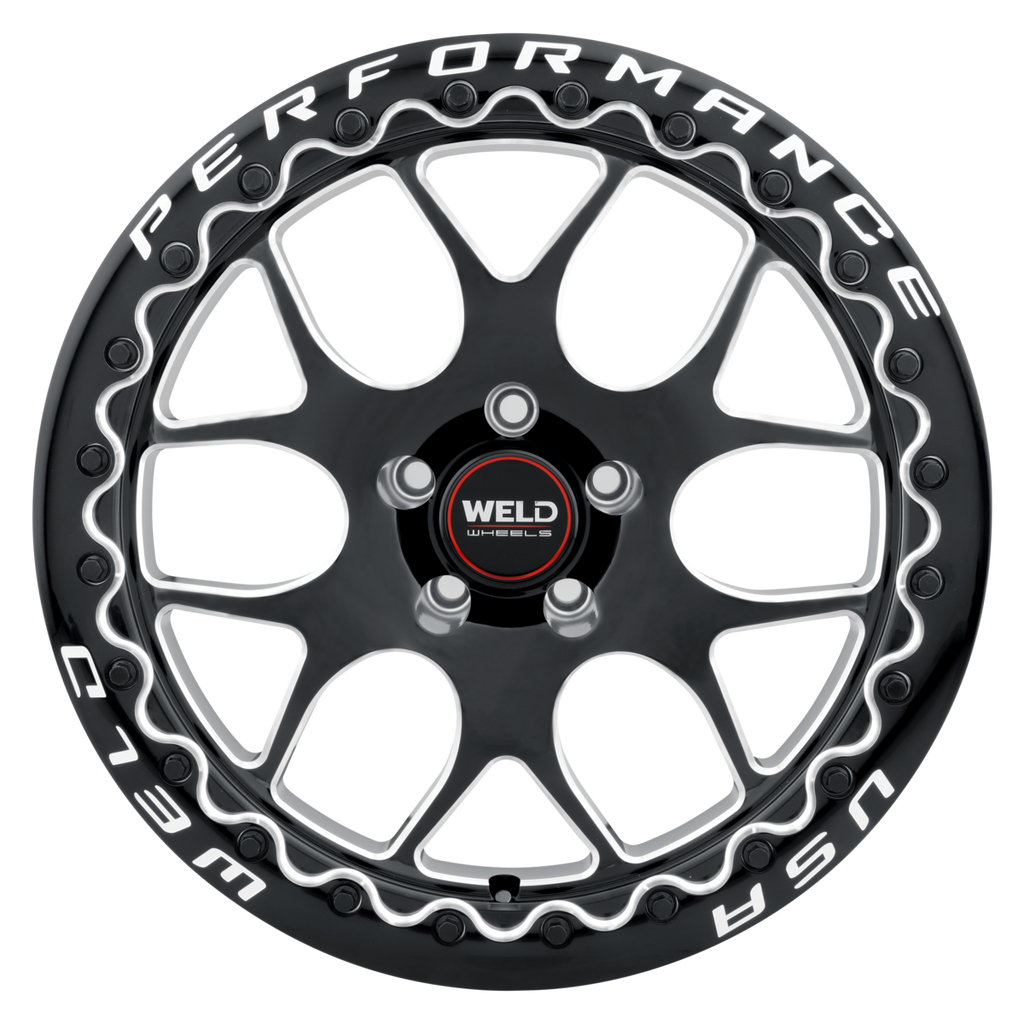 17x10 Solana Beadlock Gloss Black Milled 5x127 ET38 BS6.99