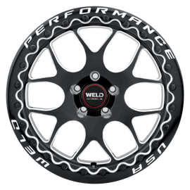 17x10 Solana Beadlock Gloss Black Milled 5x127 ET38 BS6.99